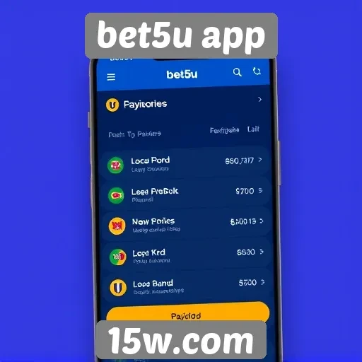 Opções de pagamento disponíveis no bet5u app