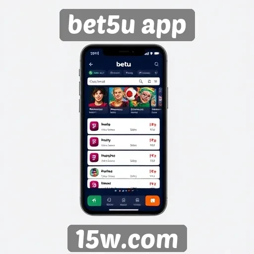 Avaliação da interface do usuário do site bet5u app